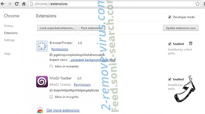 BrowserMe virus Chrome extensions remove