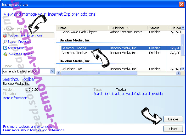 .Micro file virus IE toolbars and extensions
