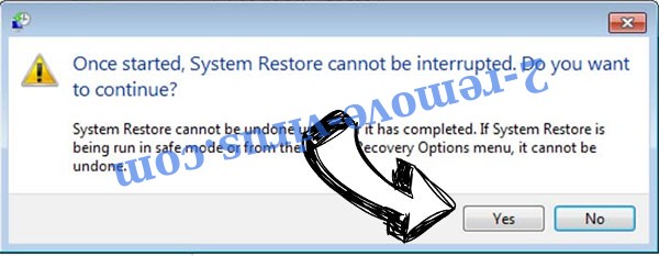 .LIVE extension virus removal - restore message