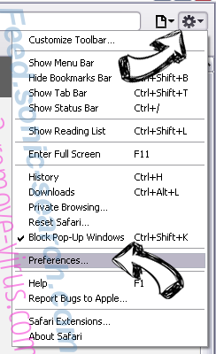 .Micro file virus Safari menu
