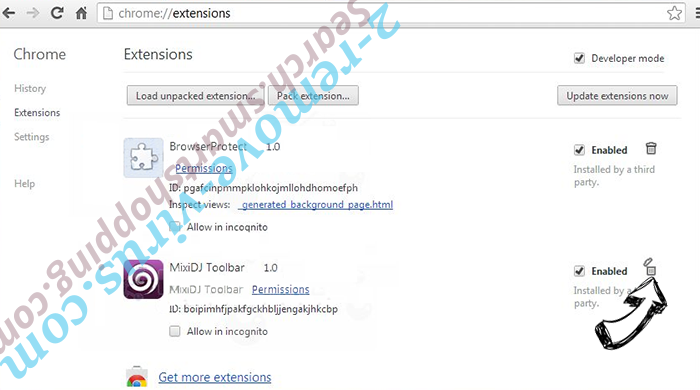 Search.smartshopping.com Chrome extensions remove