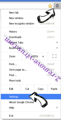 Search.searchonin.com Chrome menu