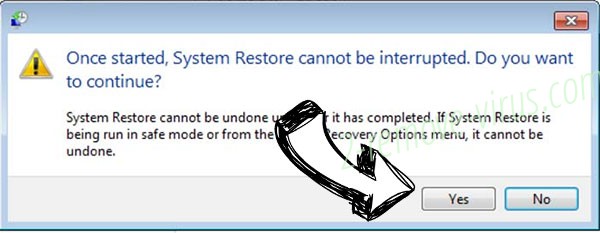 Money Ransomware removal - restore message
