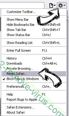 Woxx.xyz Safari reset menu