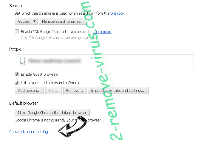 Esurf.biz Chrome settings more