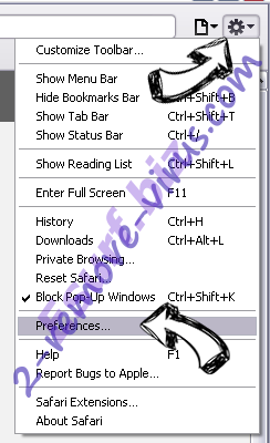 FunPopularGames Toolbar Safari menu