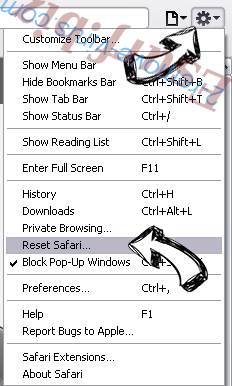 FunPopularGames Toolbar Safari reset menu