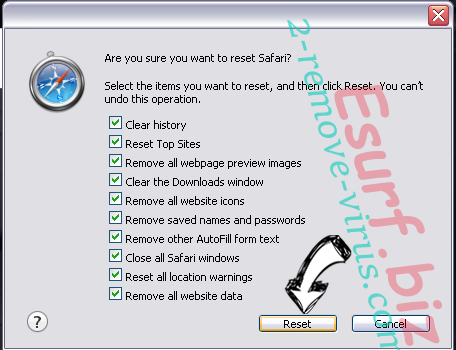 TextToTalk Adware Safari reset