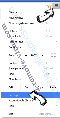 Odesbest.com ads Chrome menu