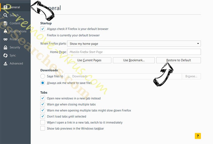LearnTheLyrics Toolbar Firefox reset confirm