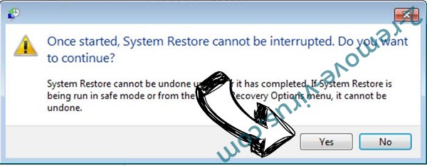 Retirer Csrss.exe trojan removal - restore message