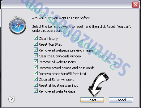 Redirectmaster.com Safari reset