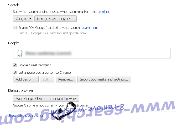 Beagle Browser Chrome settings more