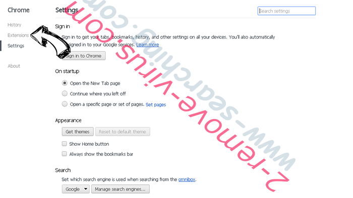 Only-search.com Chrome settings
