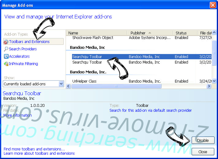 Shopping Assistant IE toolbars and extensions