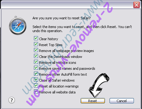 MacShiny Unwanted Application Safari reset