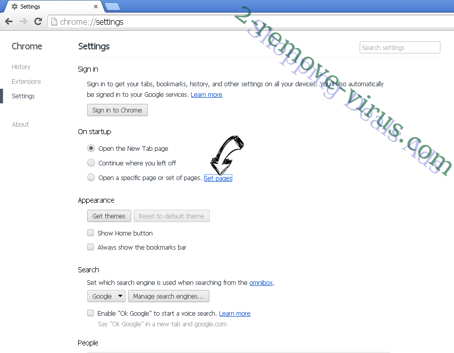 SDos Chrome Extension Chrome settings