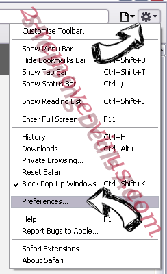 SSFK.exe Safari menu