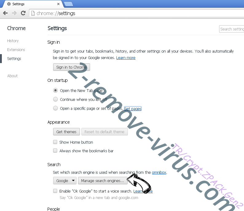 Accoona Search Chrome extensions disable