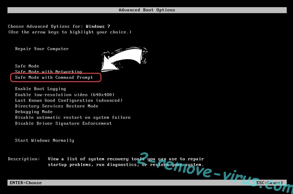 Windows boot menu - command prompt