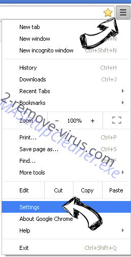 MyWayNotes Toolbar Chrome menu