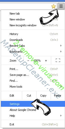 MASetupCleaner.exe Chrome menu