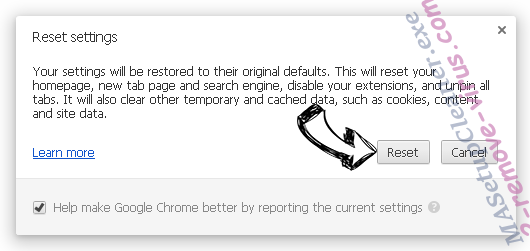 MASetupCleaner.exe Chrome reset