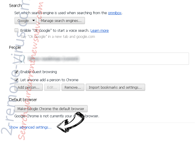 Letssearch.com Chrome settings more