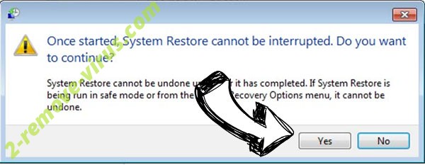 Ttwq Ransomware removal - restore message