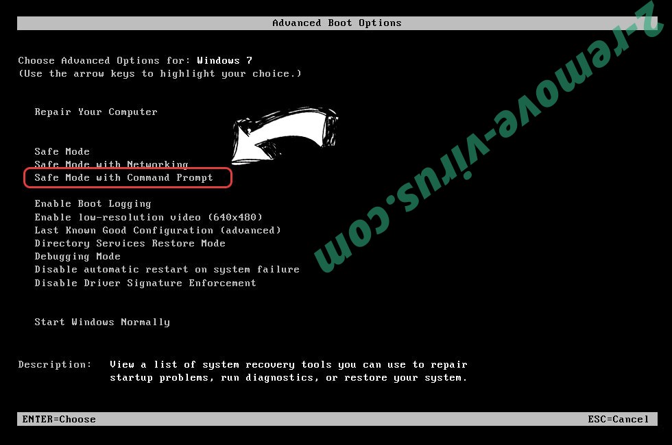 Windows boot menu - command prompt