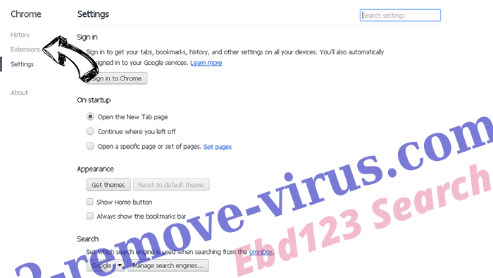 Ebd123 Search Chrome settings