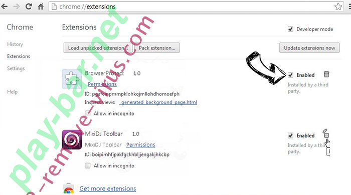 We Have Hacked Your Website Email Scam Chrome extensions disable
