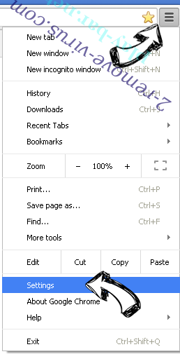 search.locatorunit.com Chrome menu