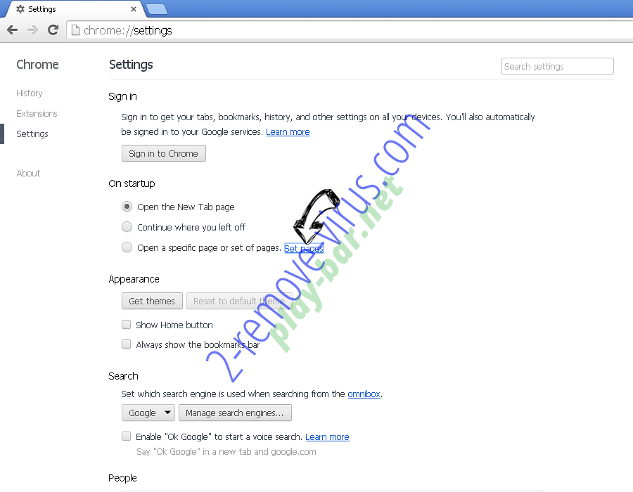 We Have Hacked Your Website Email Scam Chrome settings
