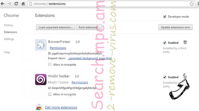 Search.moshlezim.com Chrome extensions remove