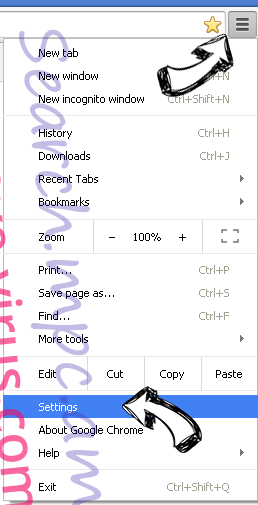 Search.moshlezim.com Chrome menu