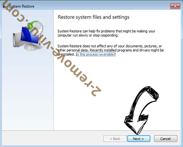 Get rid of URSA ransomware - restore init