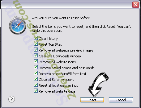 Mysearchpage.com Safari reset