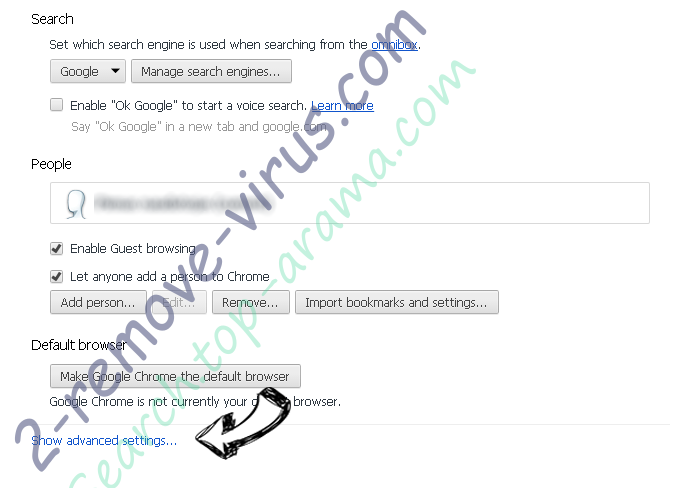 OurConverterSearch Chrome settings more
