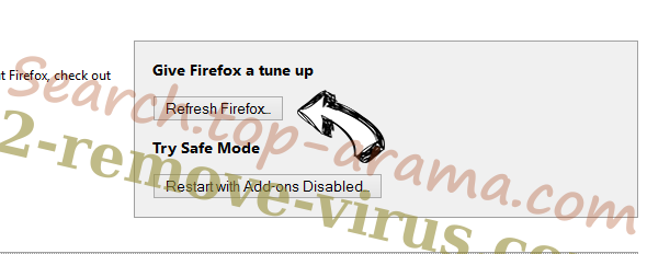 Search.top-arama.com Firefox reset