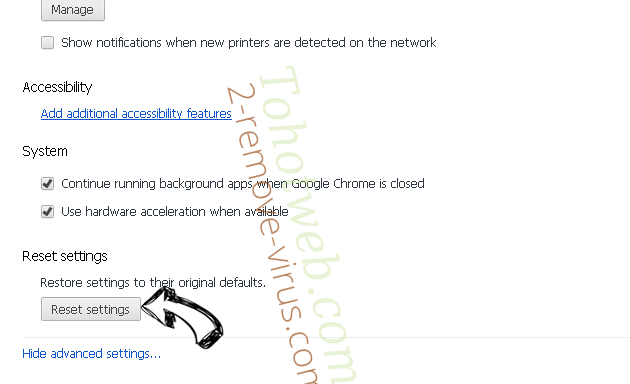 AppleCare Protection Plan Scam Chrome advanced menu