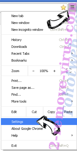 Tohotweb.com Chrome menu