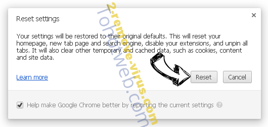 FreeShoppingTool Virus Chrome reset