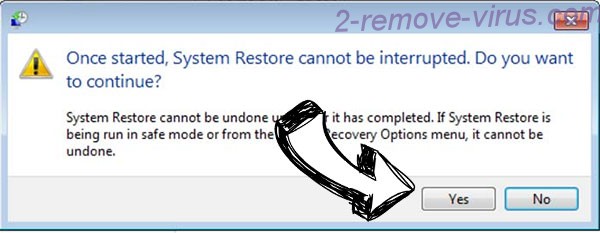 Powz ransomware removal - restore message