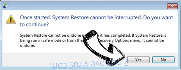 Gvh65 Ransomware removal - restore message
