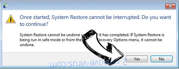 Stupid ransomware virus removal - restore message