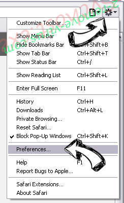 CrossBrowser Safari menu