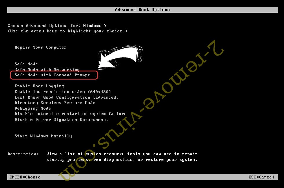 Windows boot menu - command prompt