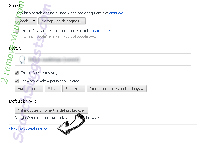 LiveStreamingSearch Chrome settings more