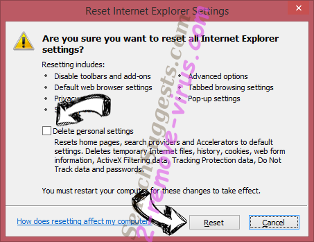 Ads by Not set IE reset